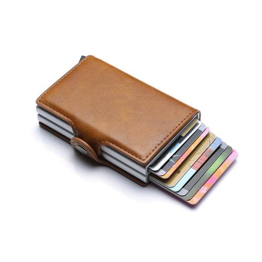 RFID Protected Card Holder Wallet – Brown