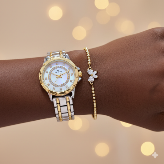 Bs Bee Sister Two Tone Women’s Watch