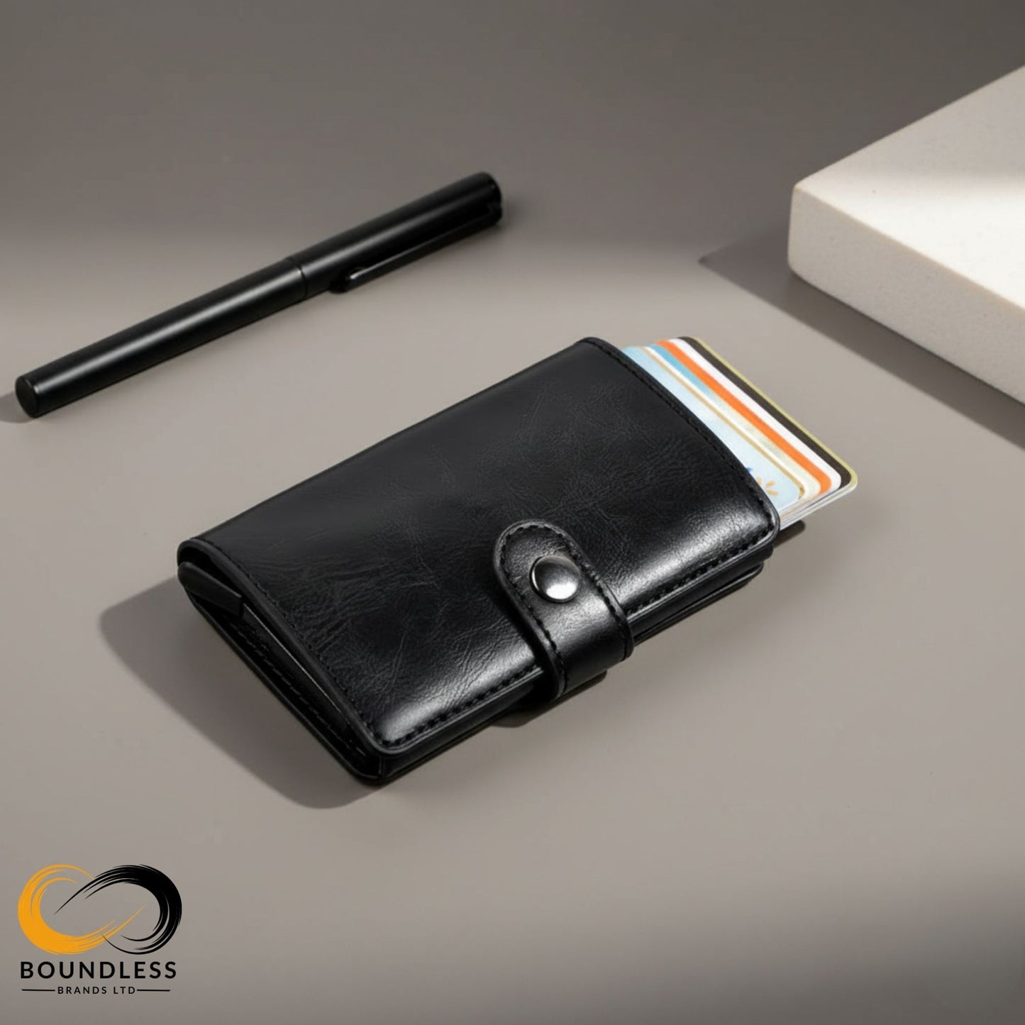 RFID Protected Card Holder Wallet - Black