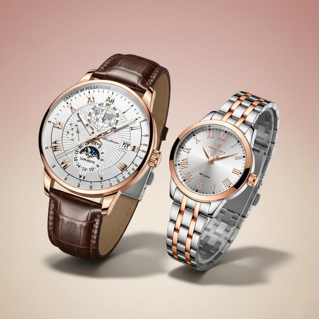 Luxury His & Hers Couple Watch Set