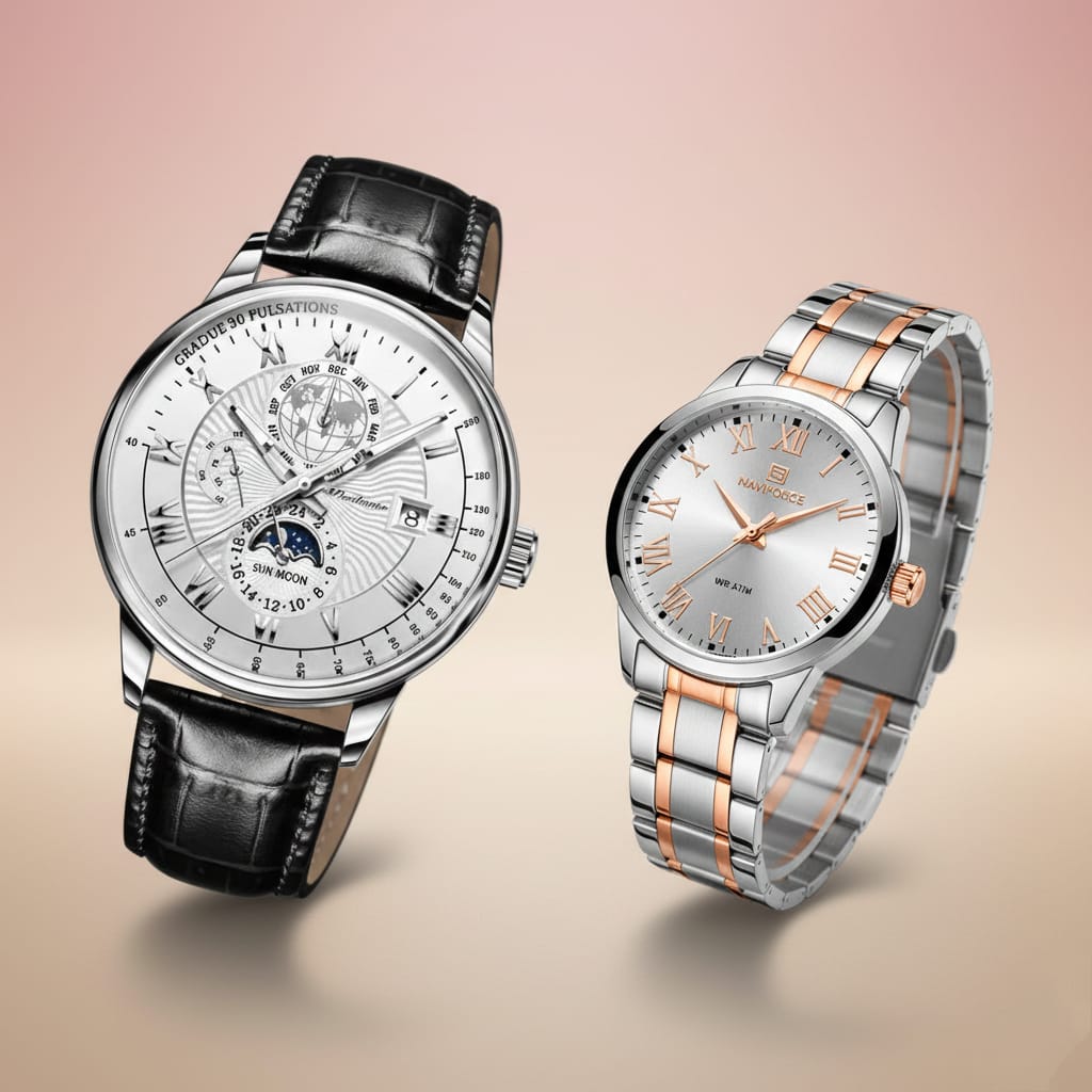 Luxury His & Hers Couple Watch Set