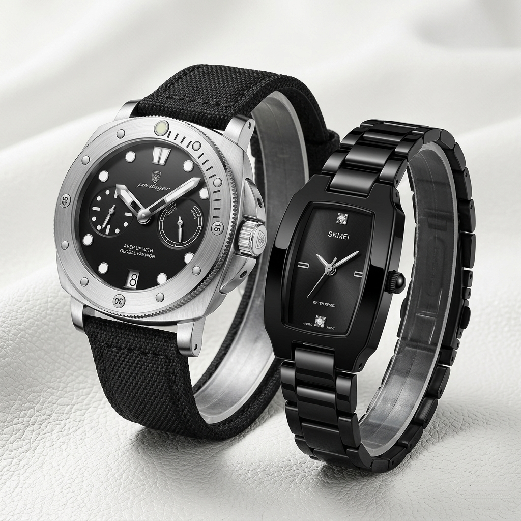 Couple Watches Set – For Him & Her
