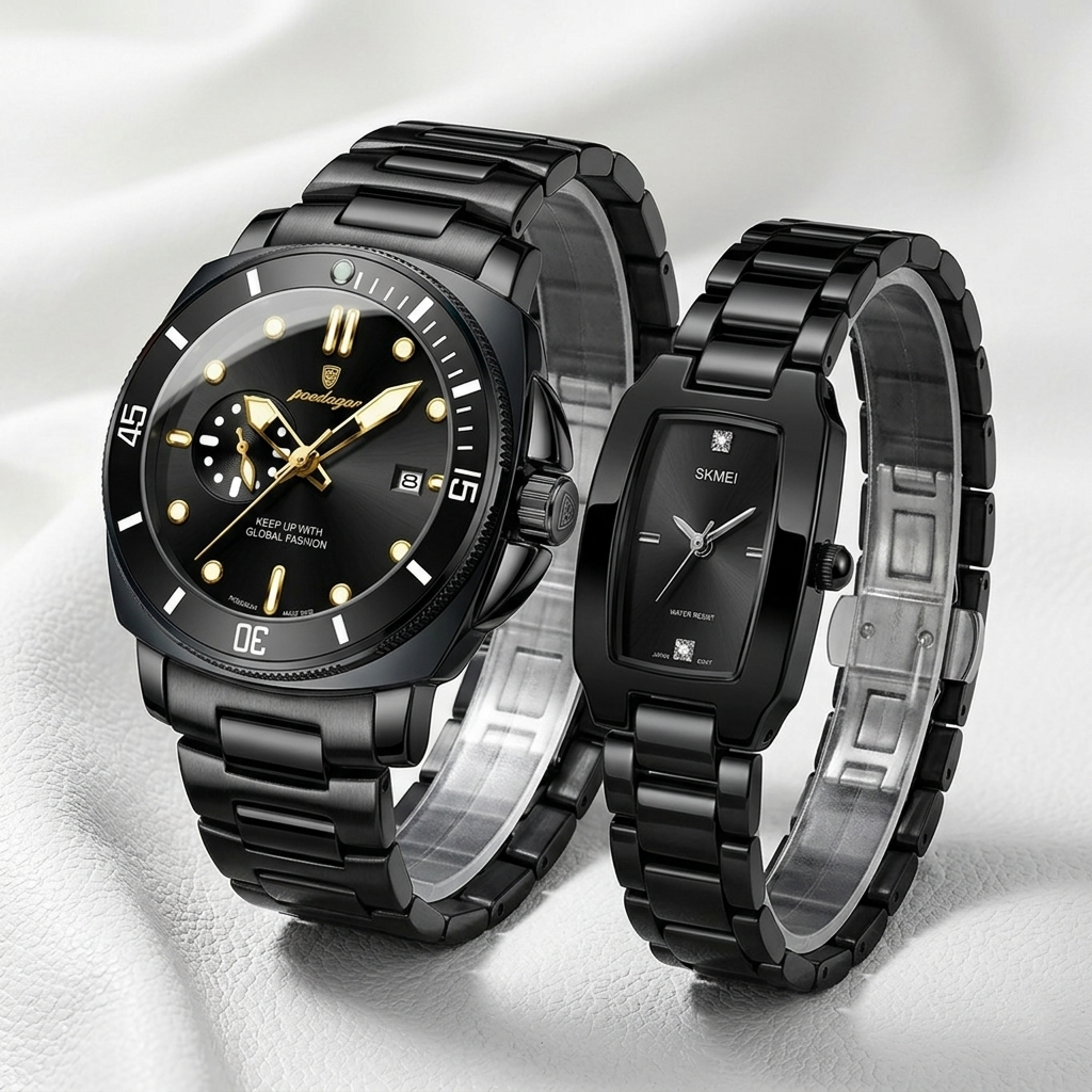 Couple Watches Set – For Him & Her