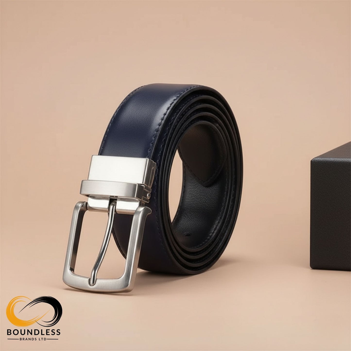 Double-Sided 2in1 Belt - Navy Blue