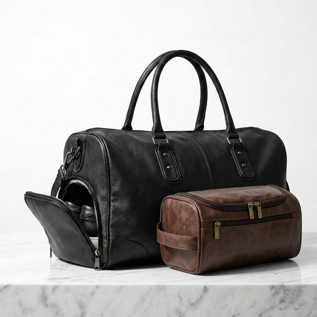 Duffel Bag Set - PU Leather