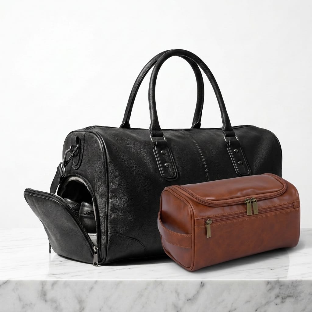 Duffel Bag Set - PU Leather
