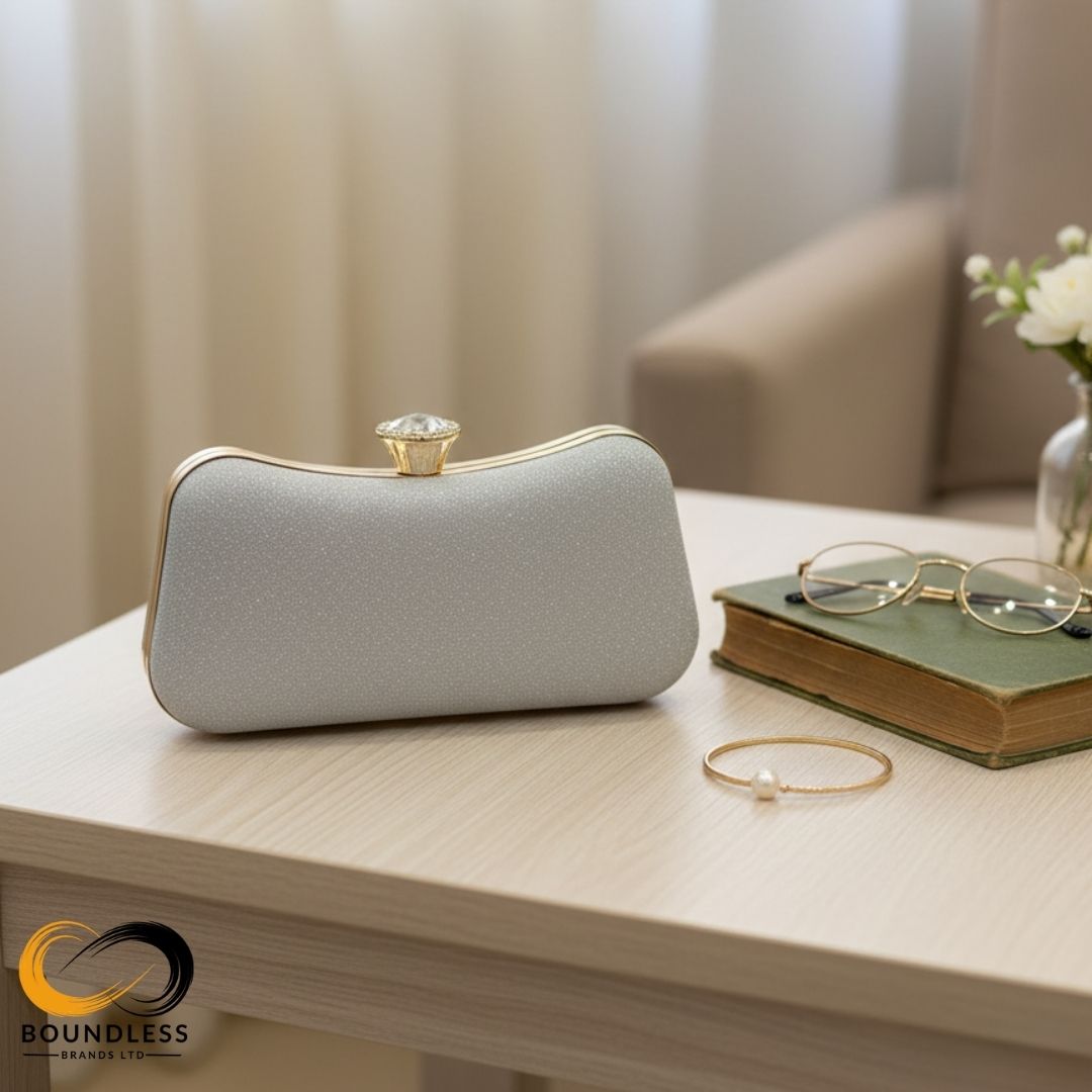 Elegant Shiny Evening Clutch Bag