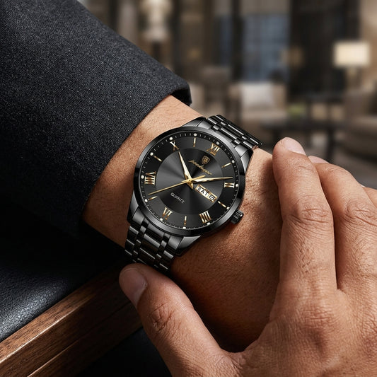 Poedagar 978 Watch - Black