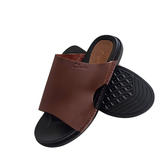 Men Leather Sandals - Brown