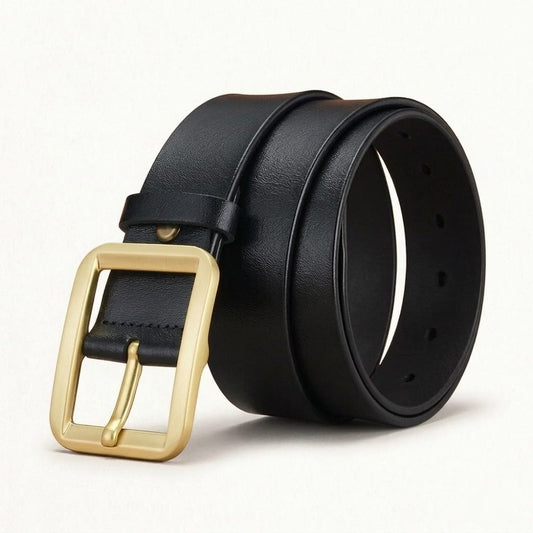 Men's Leather Belt - Black