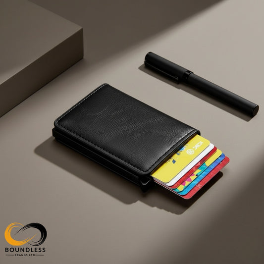 RFID Protected Card Holder Wallet - Black