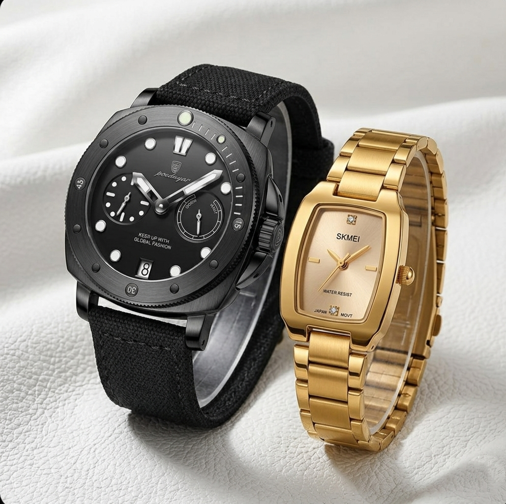 Couple Watches Set – For Him & Her