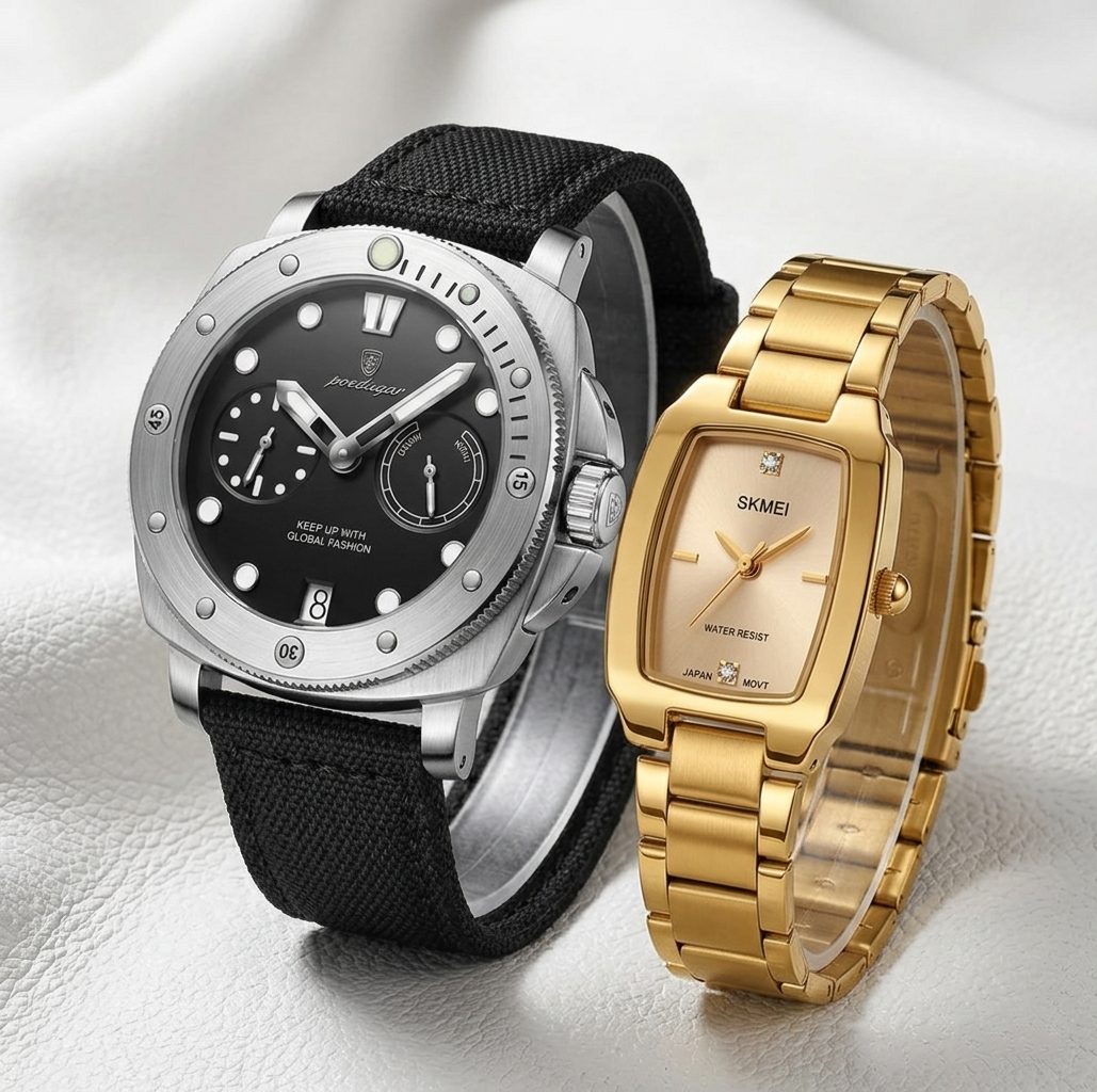 Couple Watches Set – For Him & Her