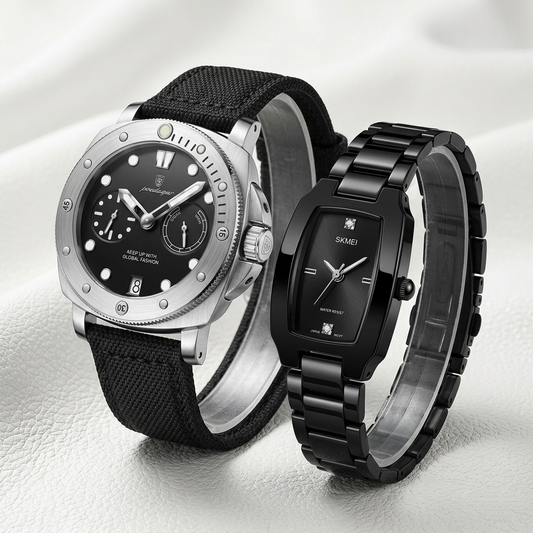 Couple Watches Set – For Him & Her