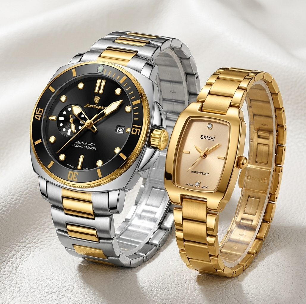 Couple Watches Set – For Him & Her