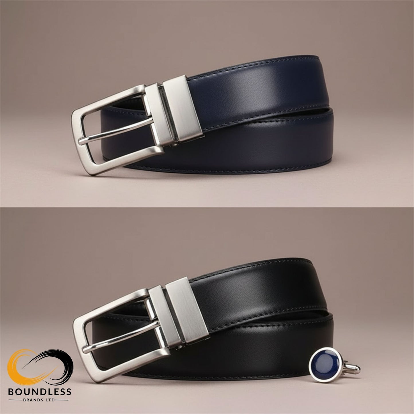 Reversible 2in1 Double-Sided Men's Belt