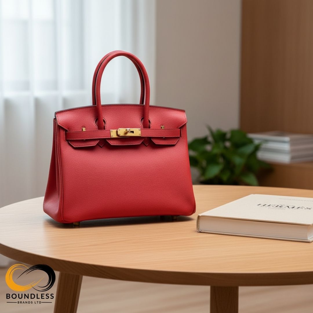 Premium Leather Handbag – Red