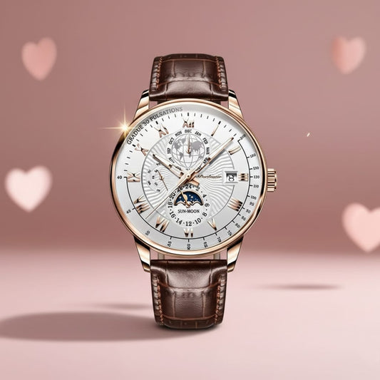 Poedagar Leather Watch - Brown