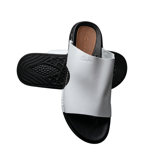 Men Leather Sandals - White