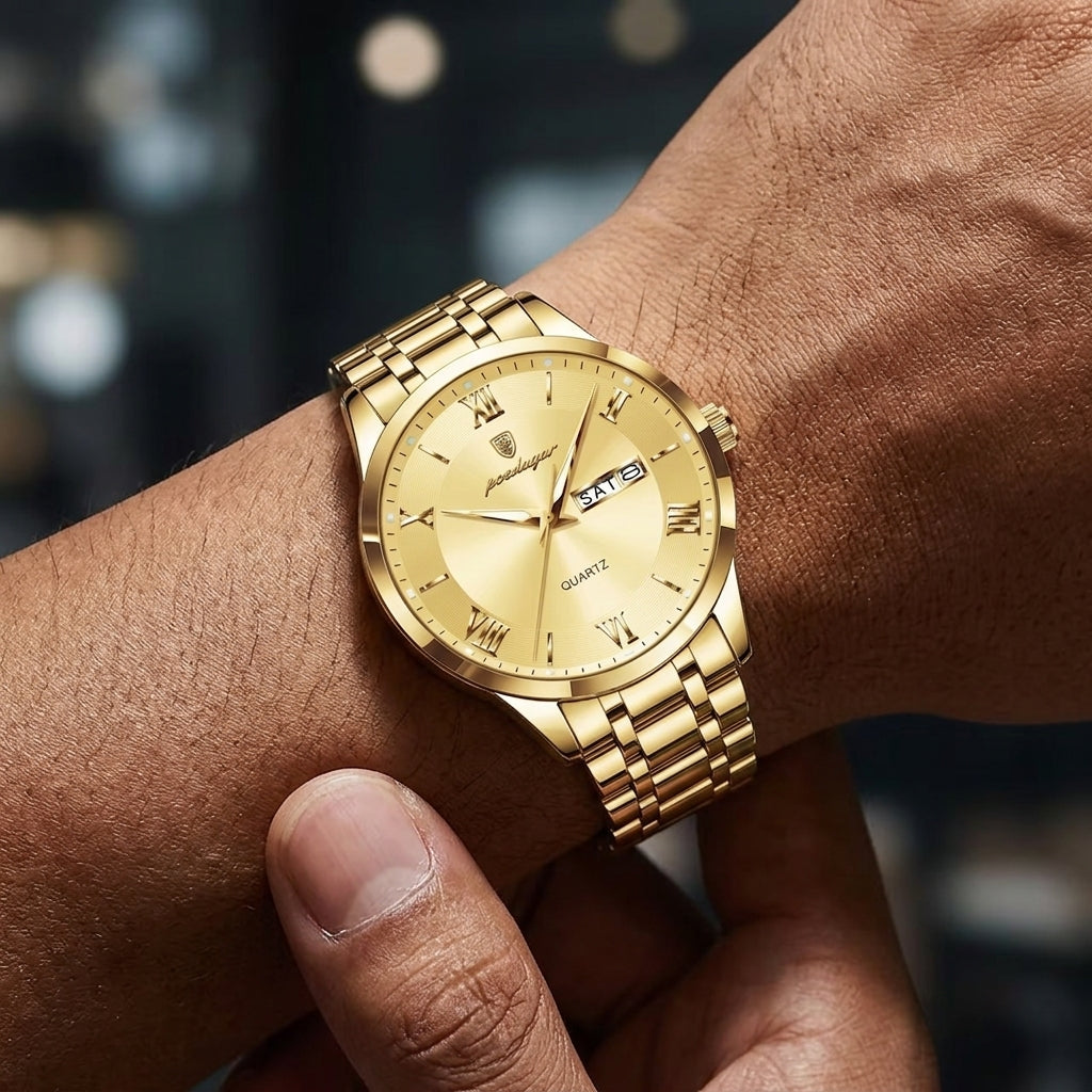 Poedagar 978 Watch - Gold