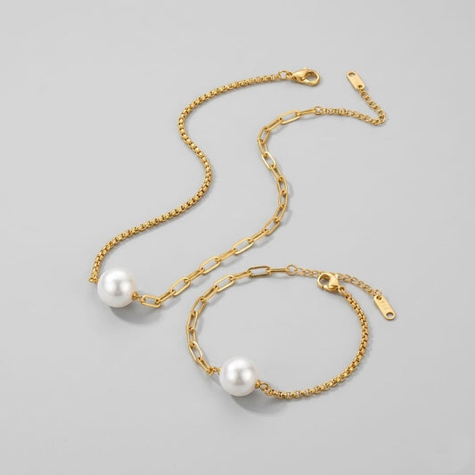 Necklace + Bracelet/Anklet Jewelry Set