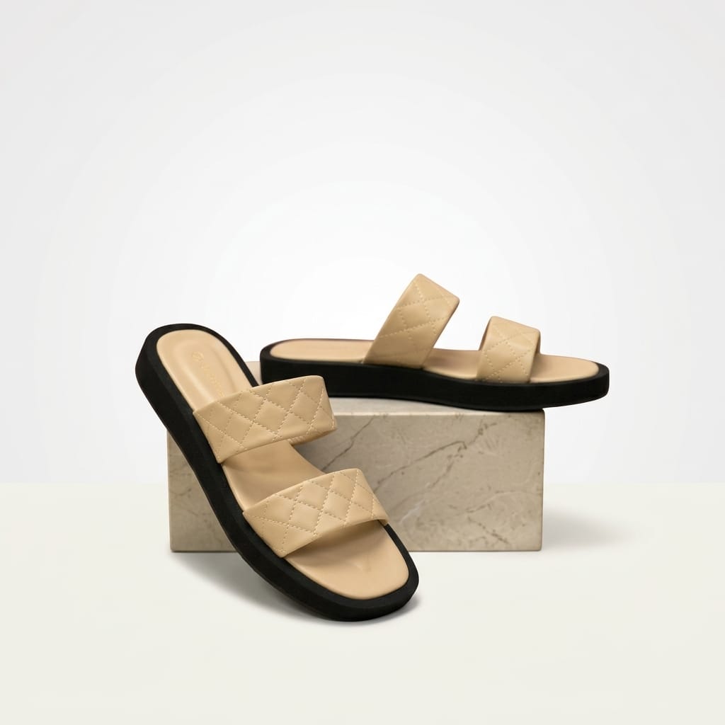 Ladies Sliders - Beige