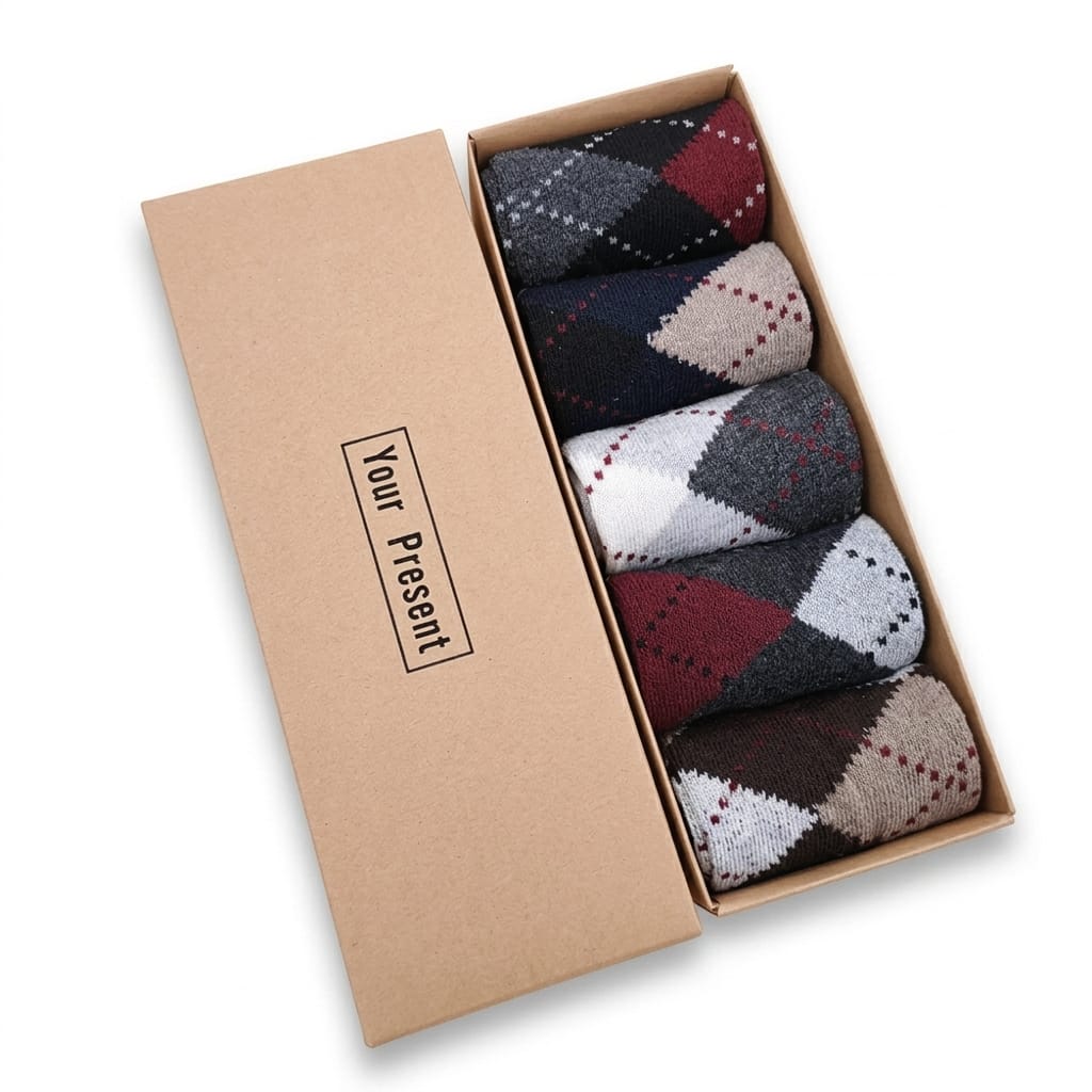 5-Pairs Premium Socks Gift Set for Men