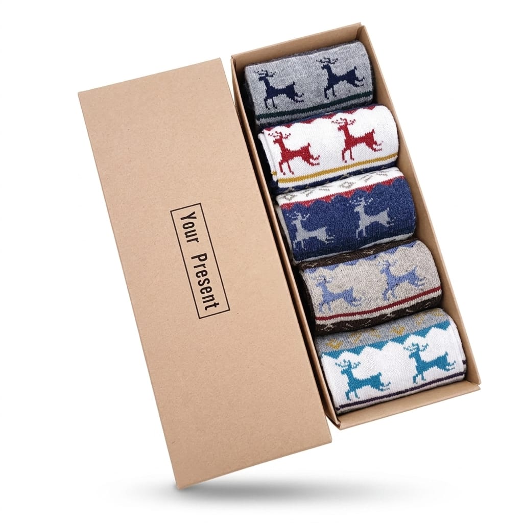 5-Pairs Premium Socks Gift Set for Men