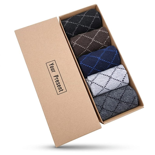 5-Pairs Premium Socks Gift Set for Men