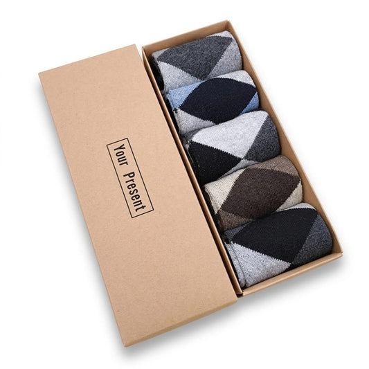 5-Pairs Premium Socks Gift Set for Men