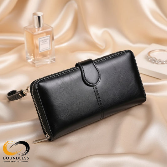 Women’s Oil-Waxed Leather Wallet